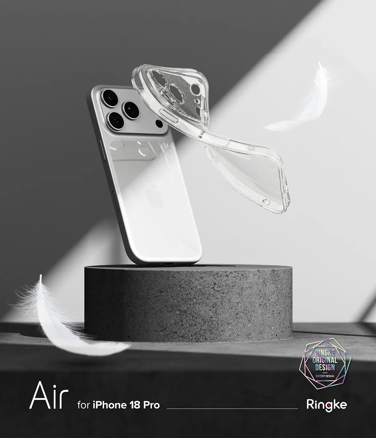 Ringke Air Apple iPhone 18 Pro / 17 Pro Hoesje Flexibel TPU Hoesje Glitter afbeelding 2