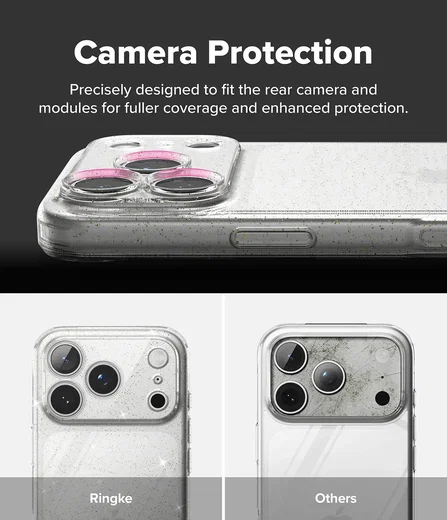 Ringke Air Apple iPhone 18 Pro / 17 Pro Hoesje Flexibel TPU Hoesje Glitter afbeelding 7