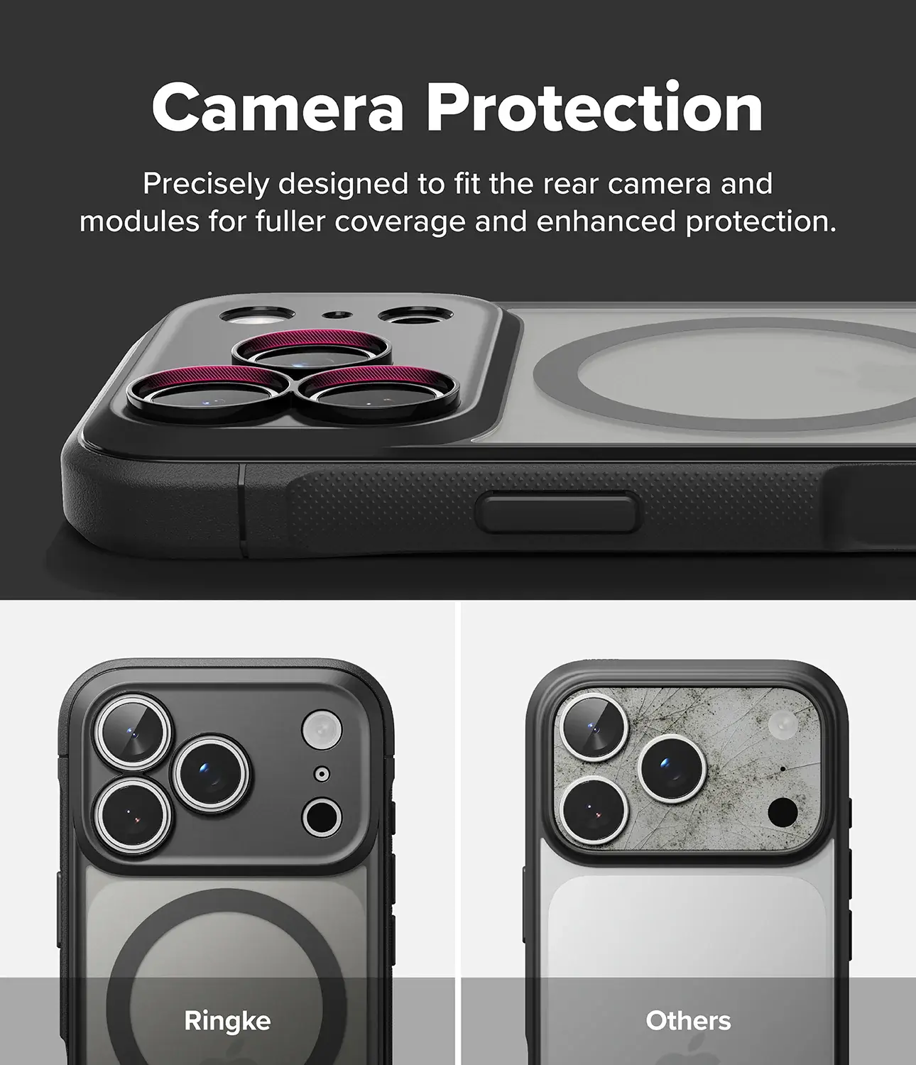 Ringke Fusion Bold Magnetic Apple iPhone 18 Pro / 17 Pro Hoesje MagSafe Zwart afbeelding 10