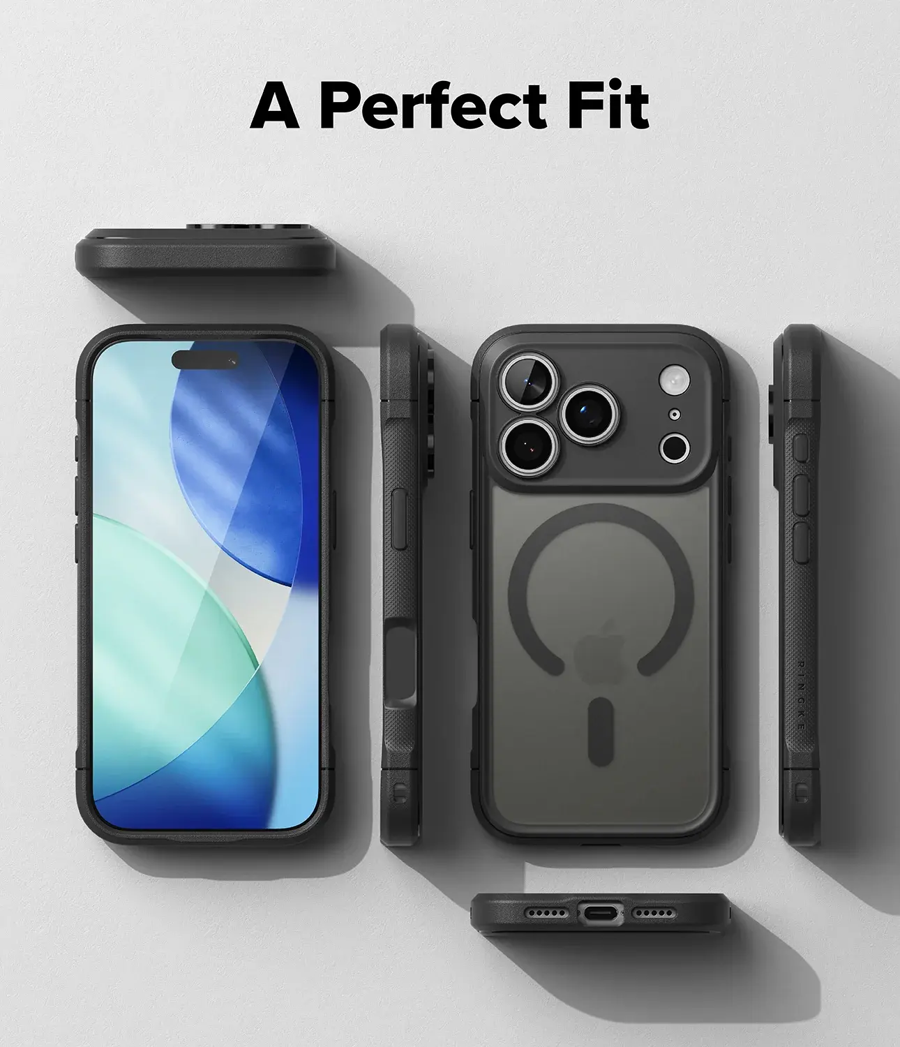 Ringke Fusion Bold Magnetic Apple iPhone 18 Pro / 17 Pro Hoesje MagSafe Zwart afbeelding 12