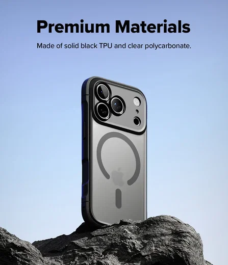 Ringke Fusion Bold Magnetic Apple iPhone 18 Pro / 17 Pro Hoesje MagSafe Zwart afbeelding 6