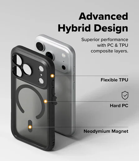 Ringke Fusion Bold Magnetic Apple iPhone 18 Pro / 17 Pro Hoesje MagSafe Zwart afbeelding 11