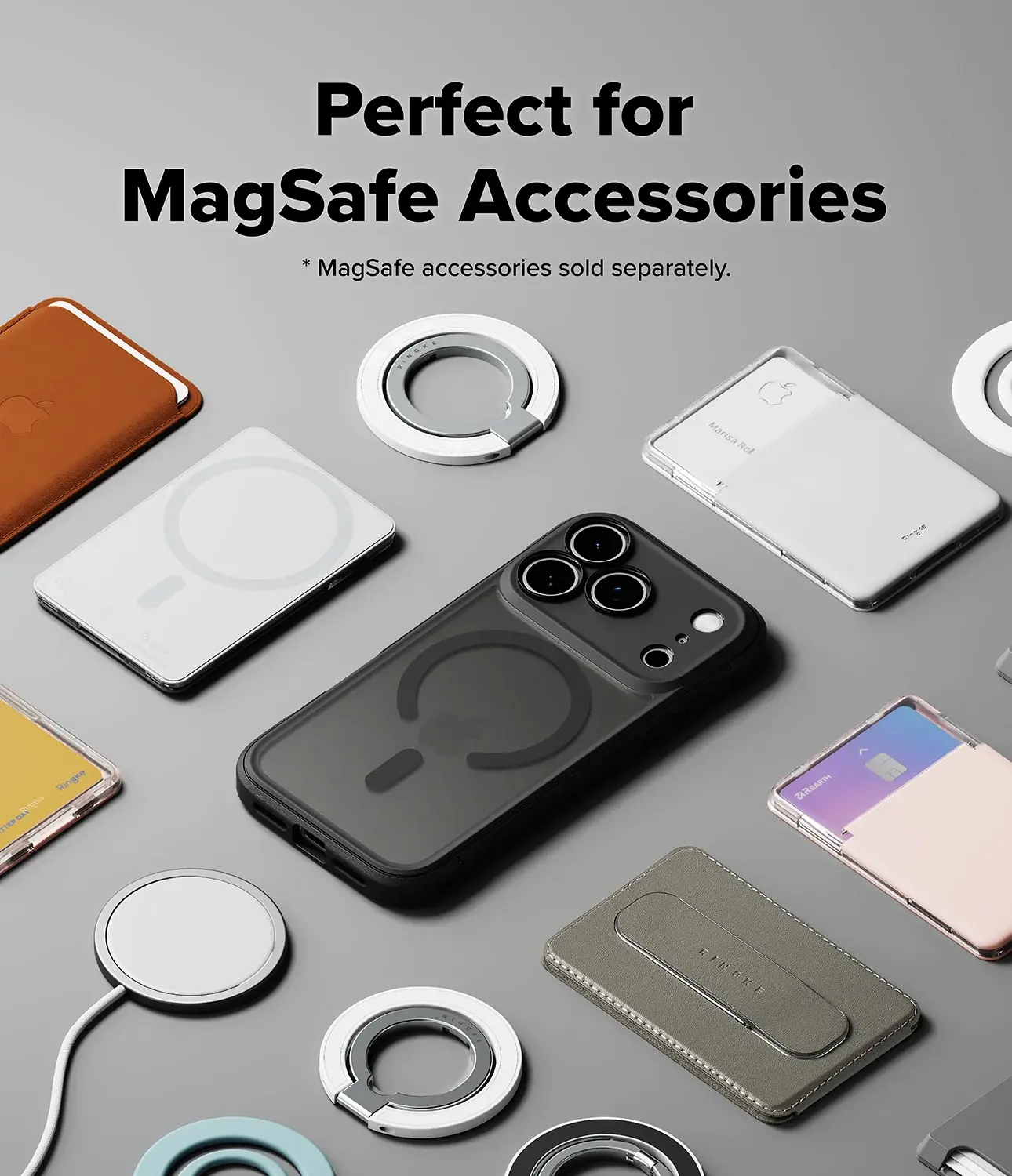 Ringke Fusion Bold Magnetic Apple iPhone 18 Pro / 17 Pro Hoesje MagSafe Zwart afbeelding 3