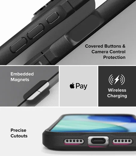 Ringke Fusion Bold Magnetic Apple iPhone 18 Pro / 17 Pro Hoesje MagSafe Zwart afbeelding 15
