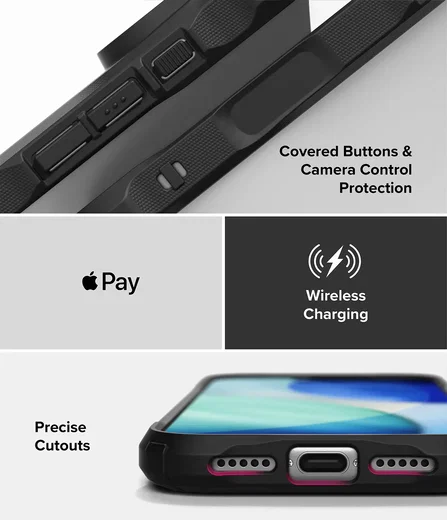 Ringke Fusion X Apple iPhone 18 Pro / 17 Pro Hoesje Back Cover Zwart afbeelding 13