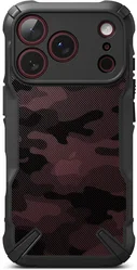 Ringke Fusion X Apple iPhone 18 Pro / 17 Pro Hoesje Back Cover Camo Zwart afbeelding
