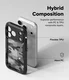 Ringke Fusion X Apple iPhone 18 Pro / 17 Pro Hoesje Back Cover Camo Zwart afbeelding 9