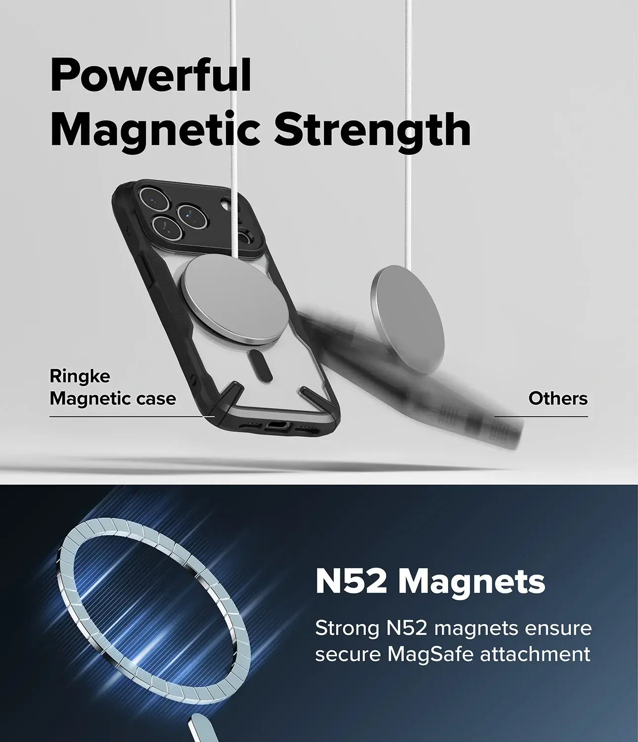 Ringke Fusion X Magnetic Apple iPhone 18 Pro / 17 Pro Hoesje MagSafe Zwart afbeelding 4
