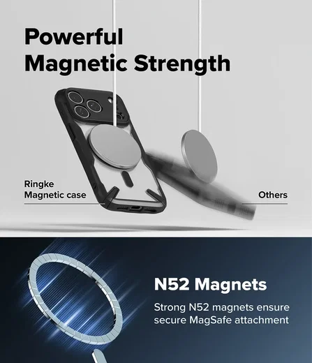 Ringke Fusion X Magnetic Apple iPhone 18 Pro / 17 Pro Hoesje MagSafe Zwart afbeelding 4