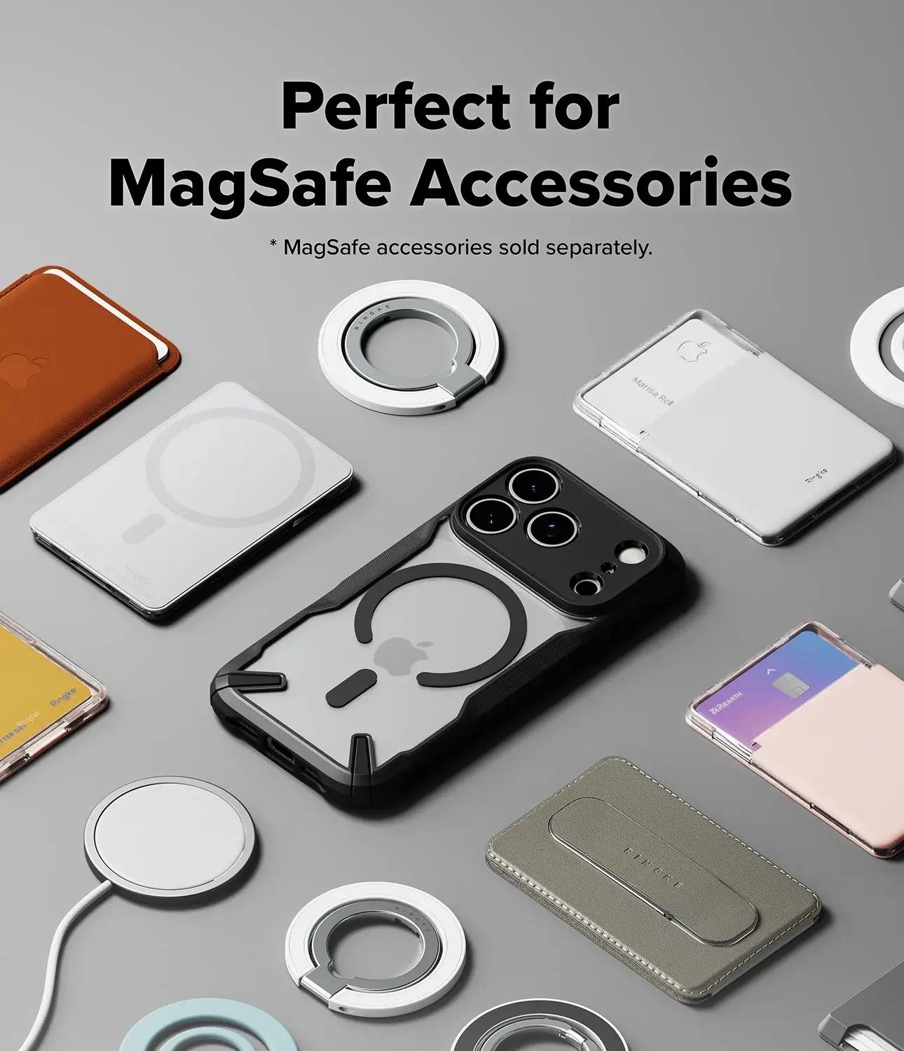 Ringke Fusion X Magnetic Apple iPhone 18 Pro / 17 Pro Hoesje MagSafe Zwart afbeelding 3