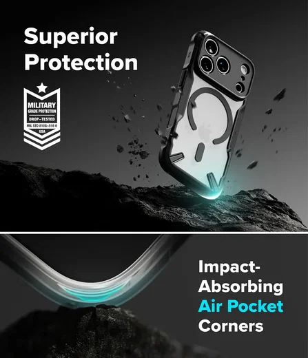Ringke Fusion X Magnetic Apple iPhone 18 Pro / 17 Pro Hoesje MagSafe Zwart afbeelding 9