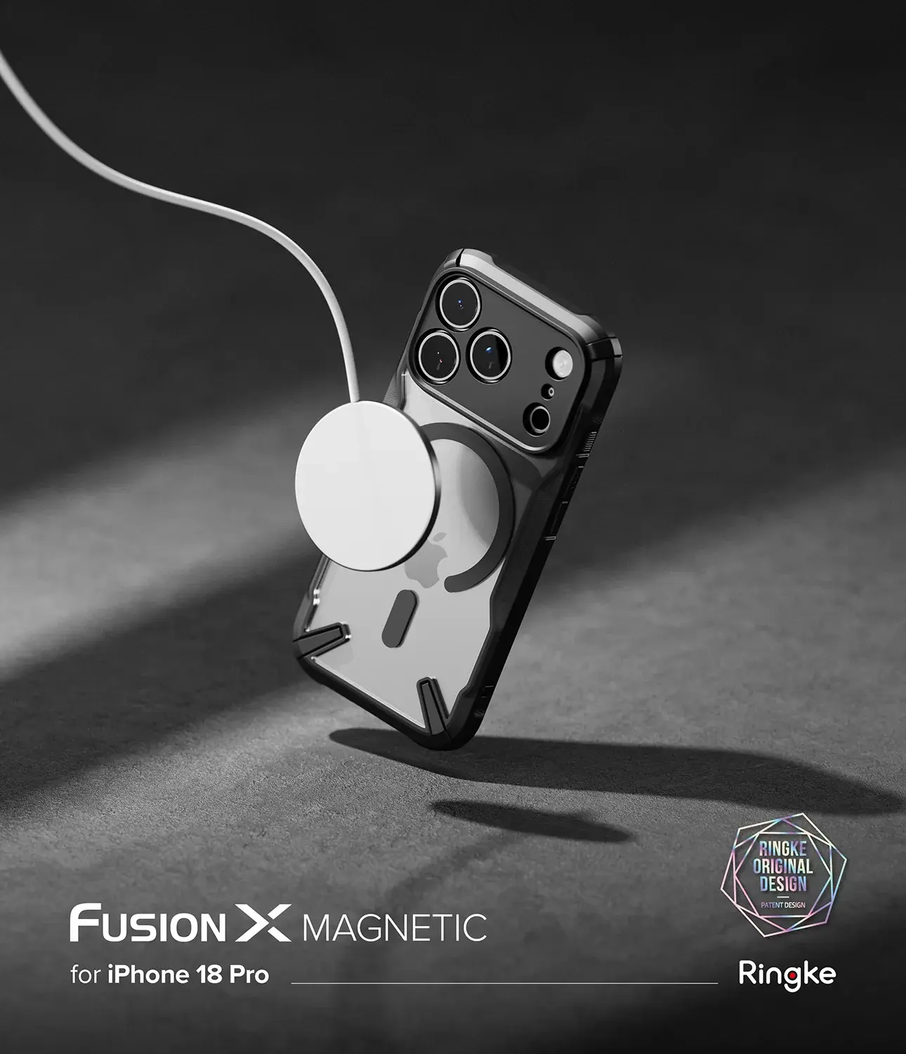 Ringke Fusion X Magnetic Apple iPhone 18 Pro / 17 Pro Hoesje MagSafe Zwart afbeelding 2