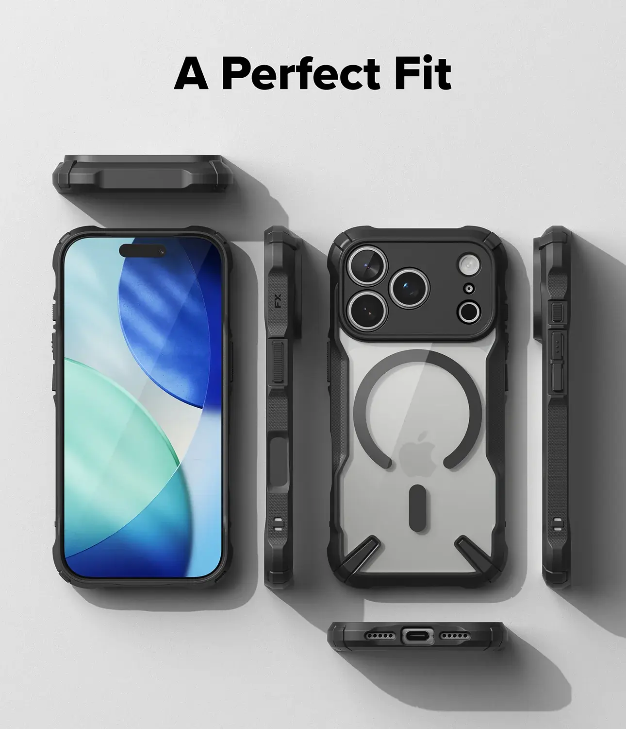 Ringke Fusion X Magnetic Apple iPhone 18 Pro / 17 Pro Hoesje MagSafe Zwart afbeelding 12