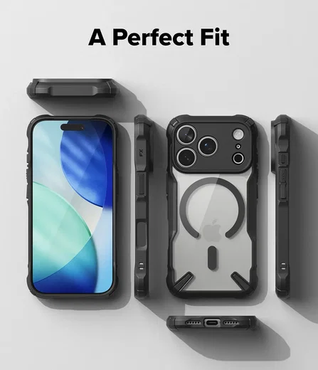 Ringke Fusion X Magnetic Apple iPhone 18 Pro / 17 Pro Hoesje MagSafe Zwart afbeelding 12