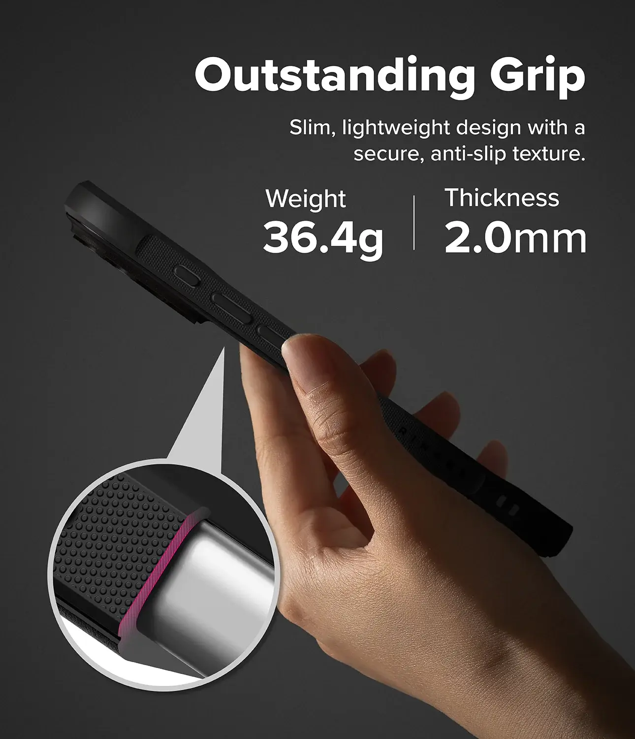 Ringke Onyx Magnetic Apple iPhone 18 Pro / 17 Pro Hoesje MagSafe Zwart afbeelding 6