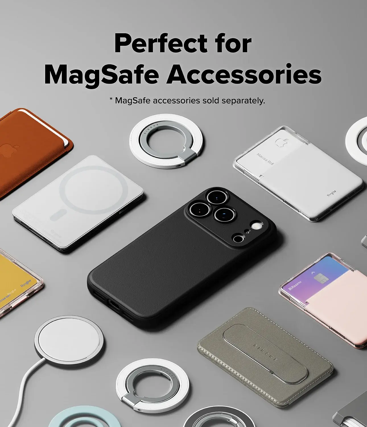 Ringke Onyx Magnetic Apple iPhone 18 Pro / 17 Pro Hoesje MagSafe Zwart afbeelding 3