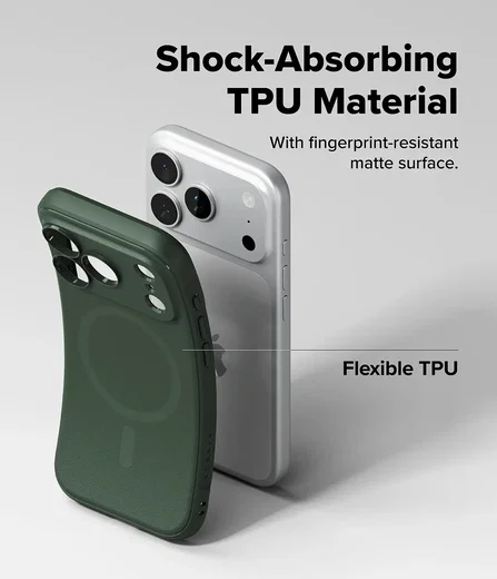 Ringke Onyx Magnetic Apple iPhone 18 Pro / 17 Pro Hoesje MagSafe Groen afbeelding 11