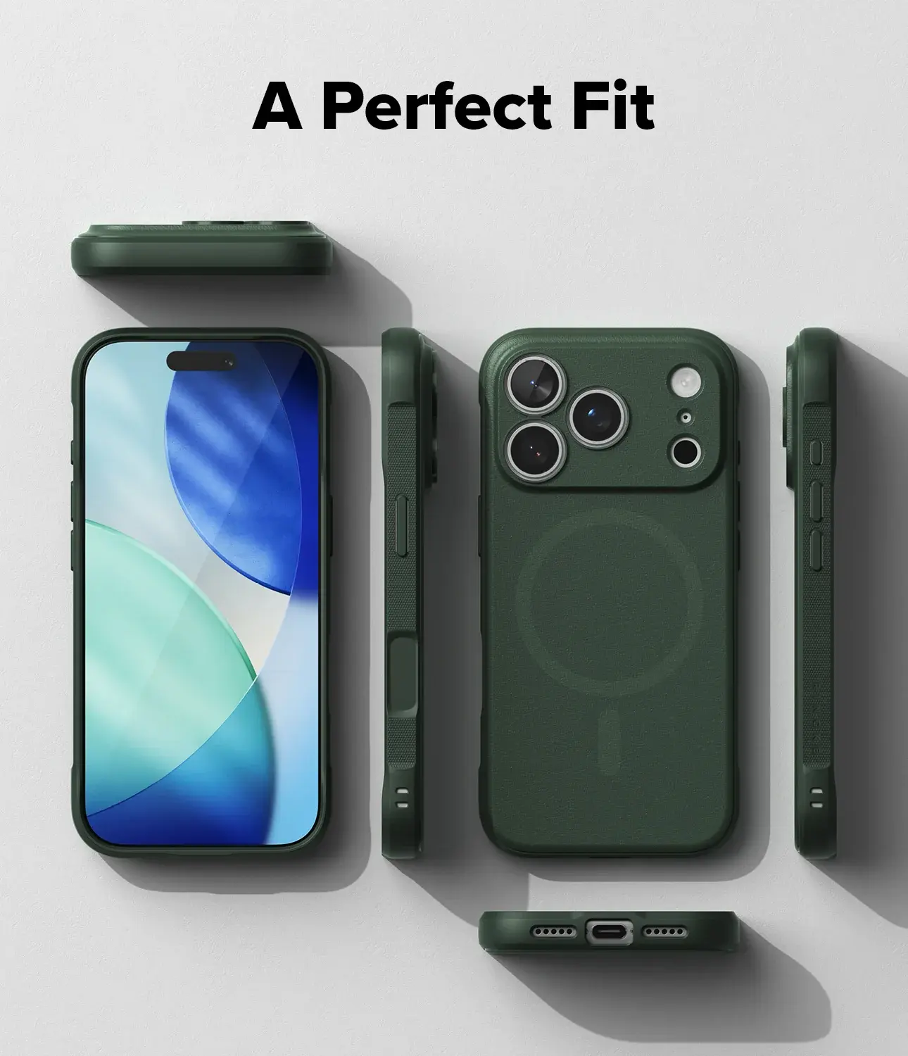 Ringke Onyx Magnetic Apple iPhone 18 Pro / 17 Pro Hoesje MagSafe Groen afbeelding 12