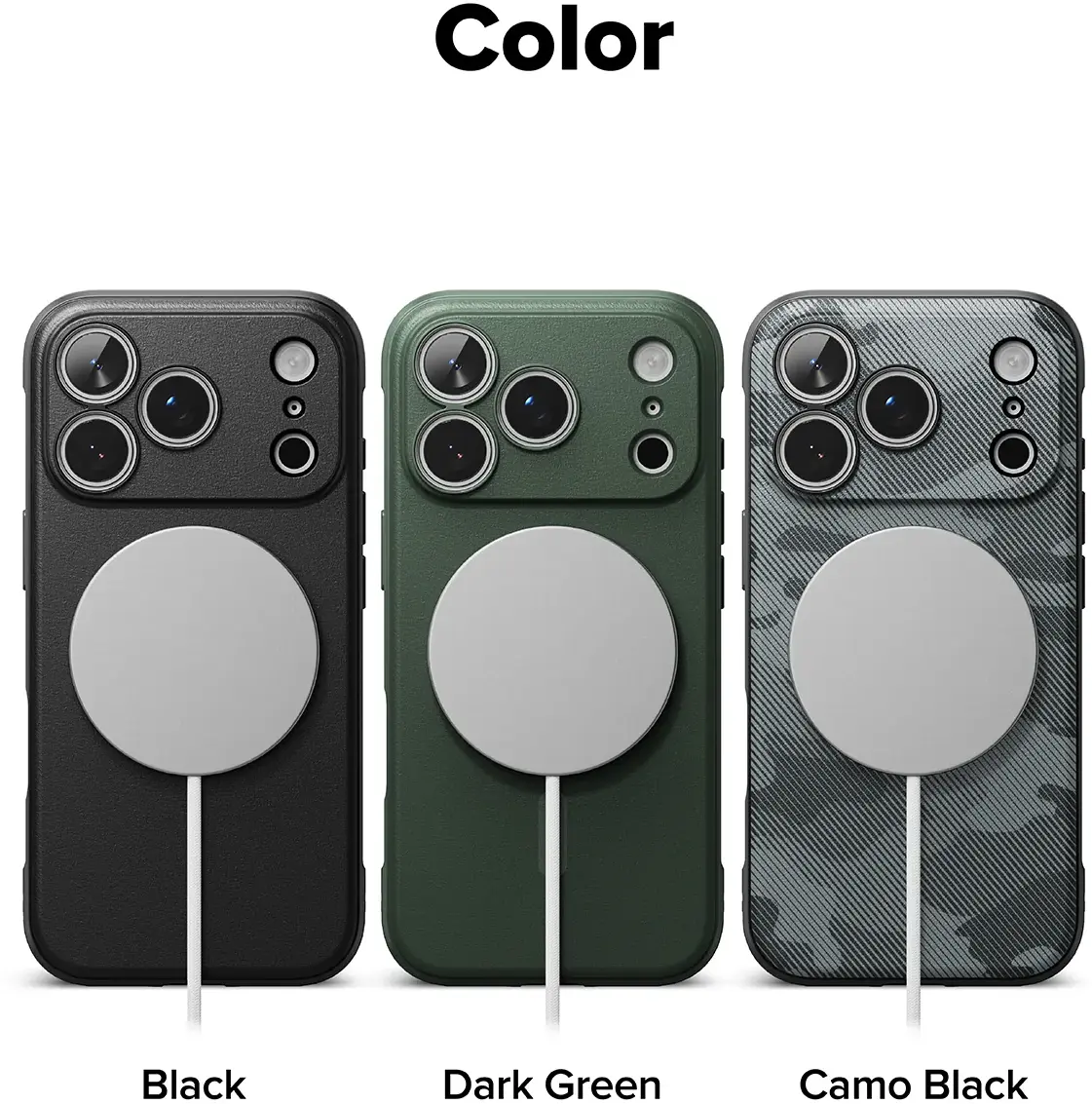 Ringke Onyx Magnetic Apple iPhone 18 Pro / 17 Pro Hoesje MagSafe Groen afbeelding 15
