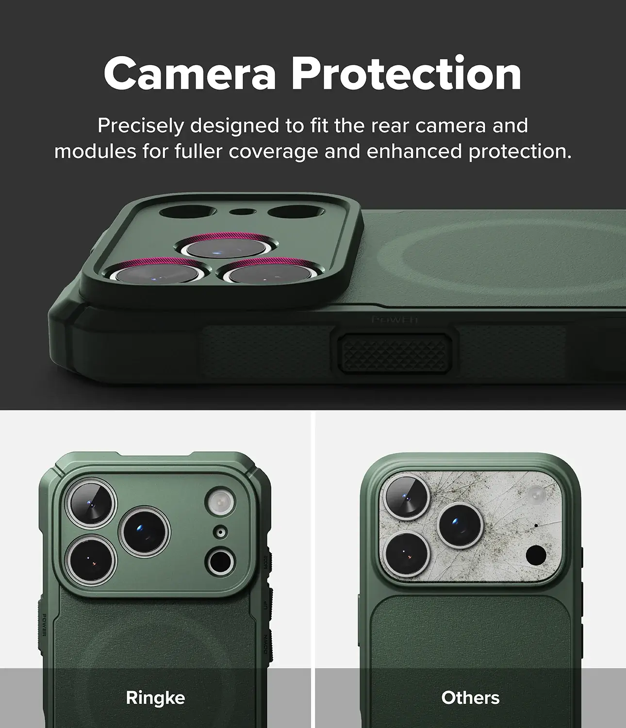 Ringke Rugged Gear Magnetic iPhone 18 Pro / 17 Pro Hoesje MagSafe Groen afbeelding 12
