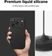 Ringke Silicone Magnetic Apple iPhone 18 Pro Hoesje MagSafe Back Cover Zwart afbeelding 4