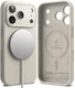 Ringke Silicone Magnetic Apple iPhone 18 Pro Hoesje MagSafe Back Cover Beige afbeelding 1