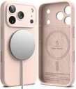Ringke Silicone Magnetic Apple iPhone 18 Pro Hoesje MagSafe Back Cover Roze