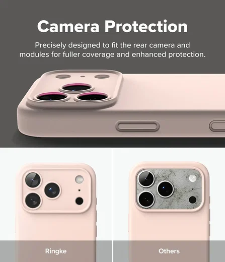 Ringke Silicone Magnetic Apple iPhone 18 Pro Hoesje MagSafe Back Cover Roze afbeelding 9