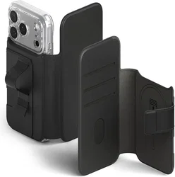 Ringke Folio Grip Wallet Magnetic Apple iPhone 18 pro / 17 Pro Hoesje Zwart afbeelding