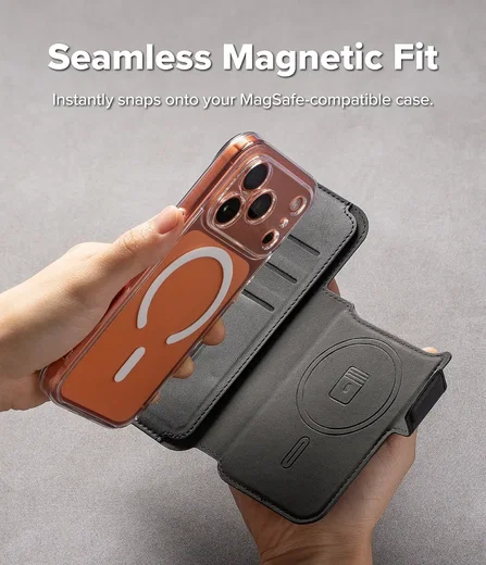 Ringke Folio Grip Wallet Magnetic Apple iPhone 18 pro / 17 Pro Hoesje Zwart afbeelding 3