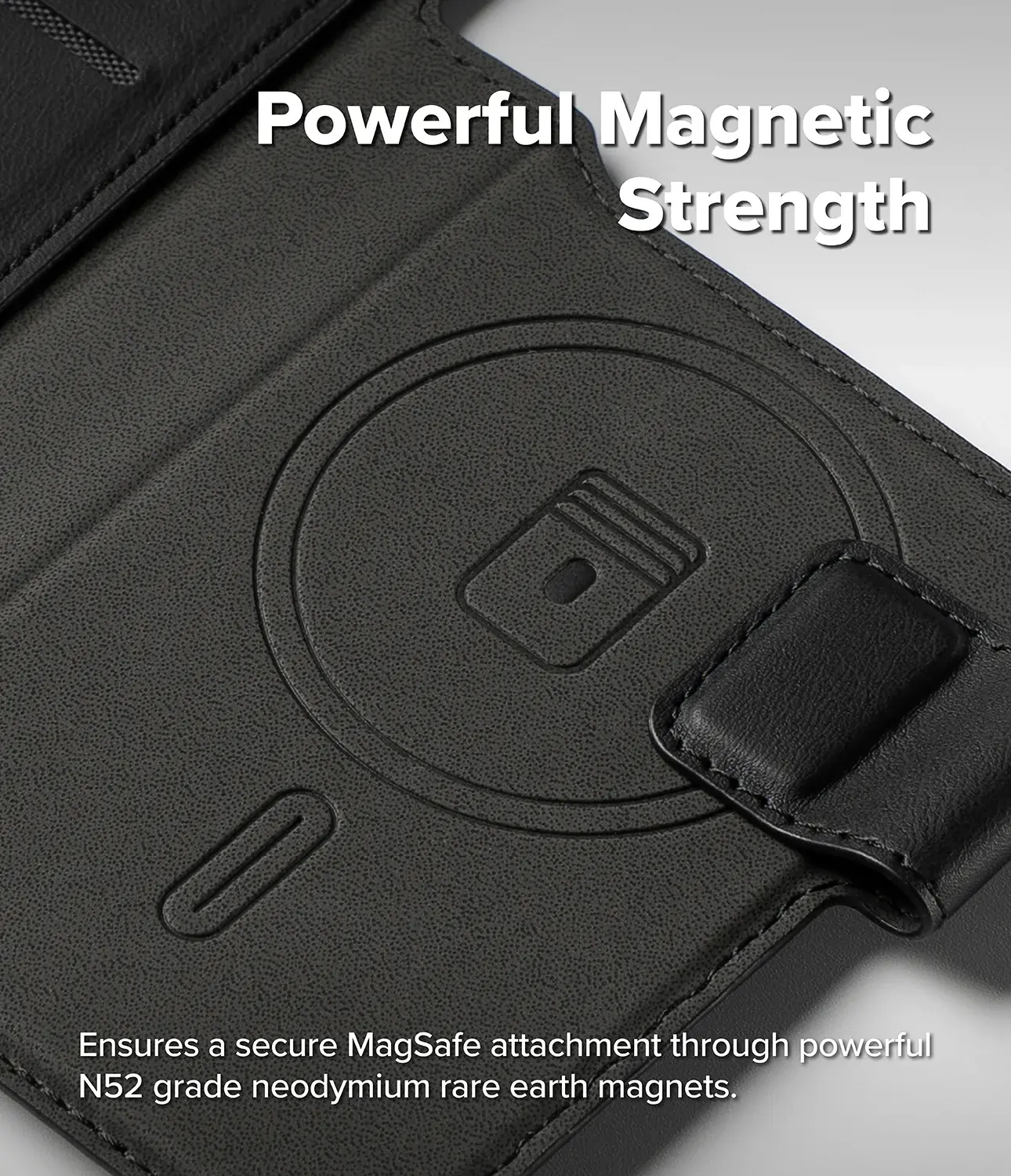 Ringke Folio Grip Wallet Magnetic Apple iPhone 18 pro / 17 Pro Hoesje Zwart afbeelding 4