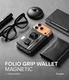 Ringke Folio Grip Wallet Magnetic Apple iPhone 18 pro / 17 Pro Hoesje Zwart afbeelding 2