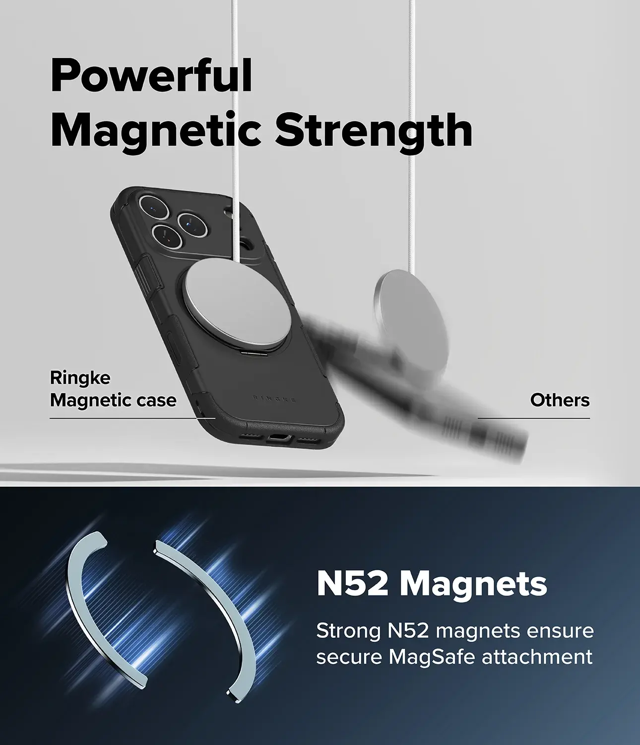 Ringke Alles Apple iPhone 18 Pro / 17 Pro Hoesje 360° MagSafe Standaard Zwart afbeelding 8