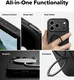 Ringke Alles Apple iPhone 18 Pro / 17 Pro Hoesje 360° MagSafe Standaard Zwart afbeelding 3