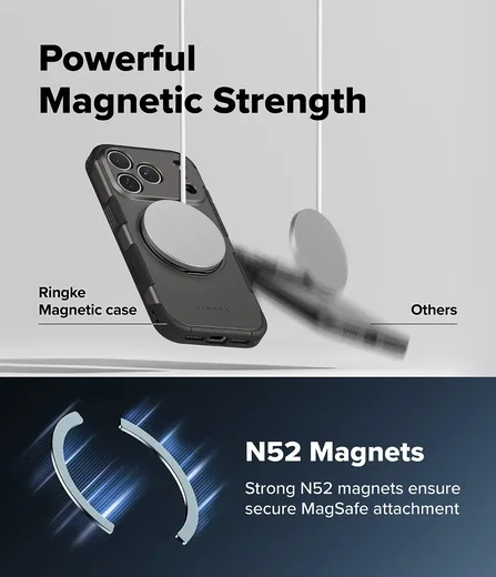 Ringke Alles Apple iPhone 18 Pro / 17 Pro Hoesje 360° MagSafe Standaard Grijs afbeelding 8