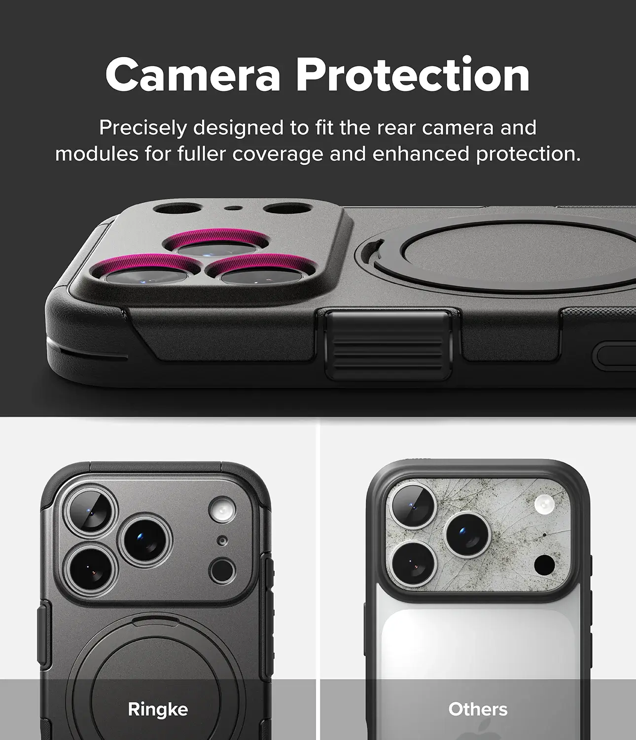 Ringke Alles Apple iPhone 18 Pro / 17 Pro Hoesje 360° MagSafe Standaard Grijs afbeelding 10