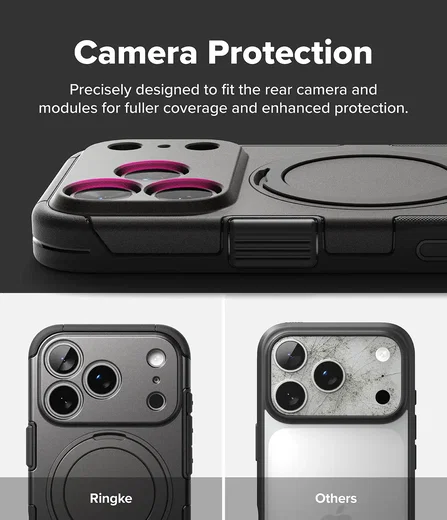 Ringke Alles Apple iPhone 18 Pro / 17 Pro Hoesje 360° MagSafe Standaard Grijs afbeelding 10