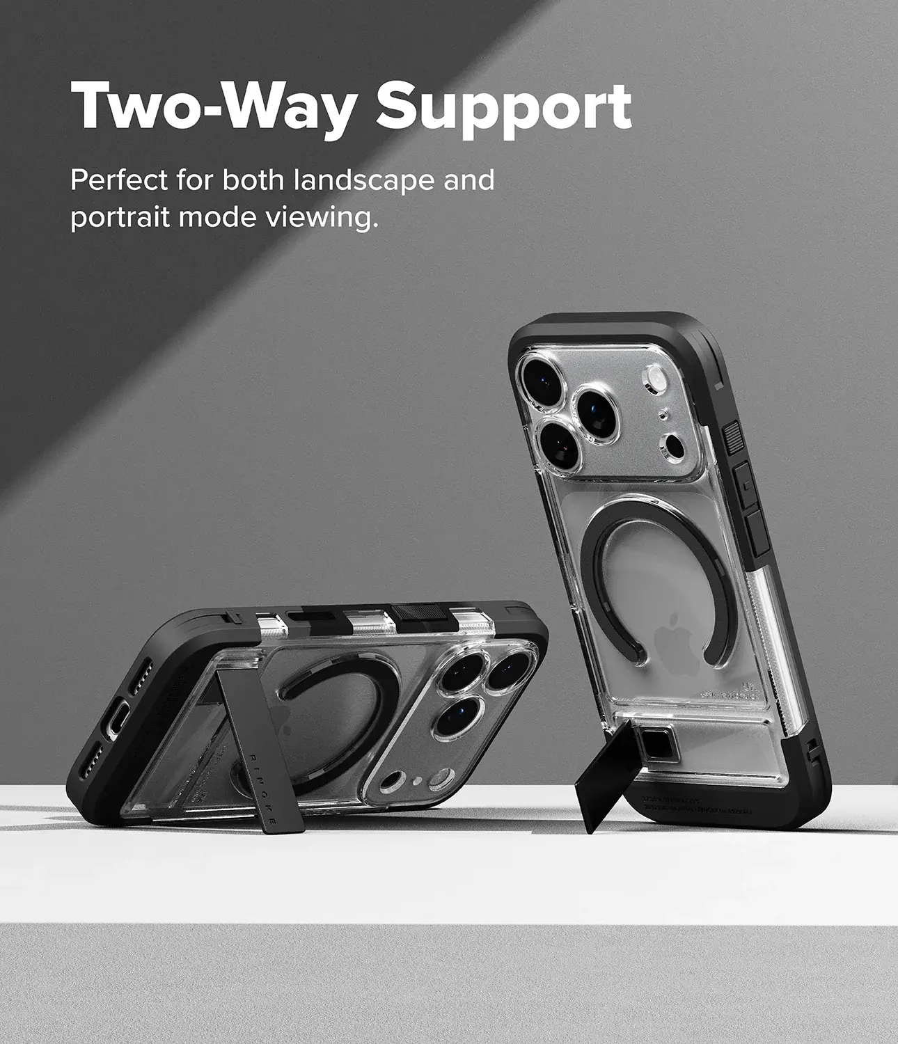 Ringke UX Magnetic iPhone 18 Pro / 17 Pro Hoesje MagSafe Standaard Transparant afbeelding 4