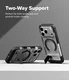 Ringke UX Magnetic iPhone 18 Pro / 17 Pro Hoesje MagSafe Standaard Transparant afbeelding 4