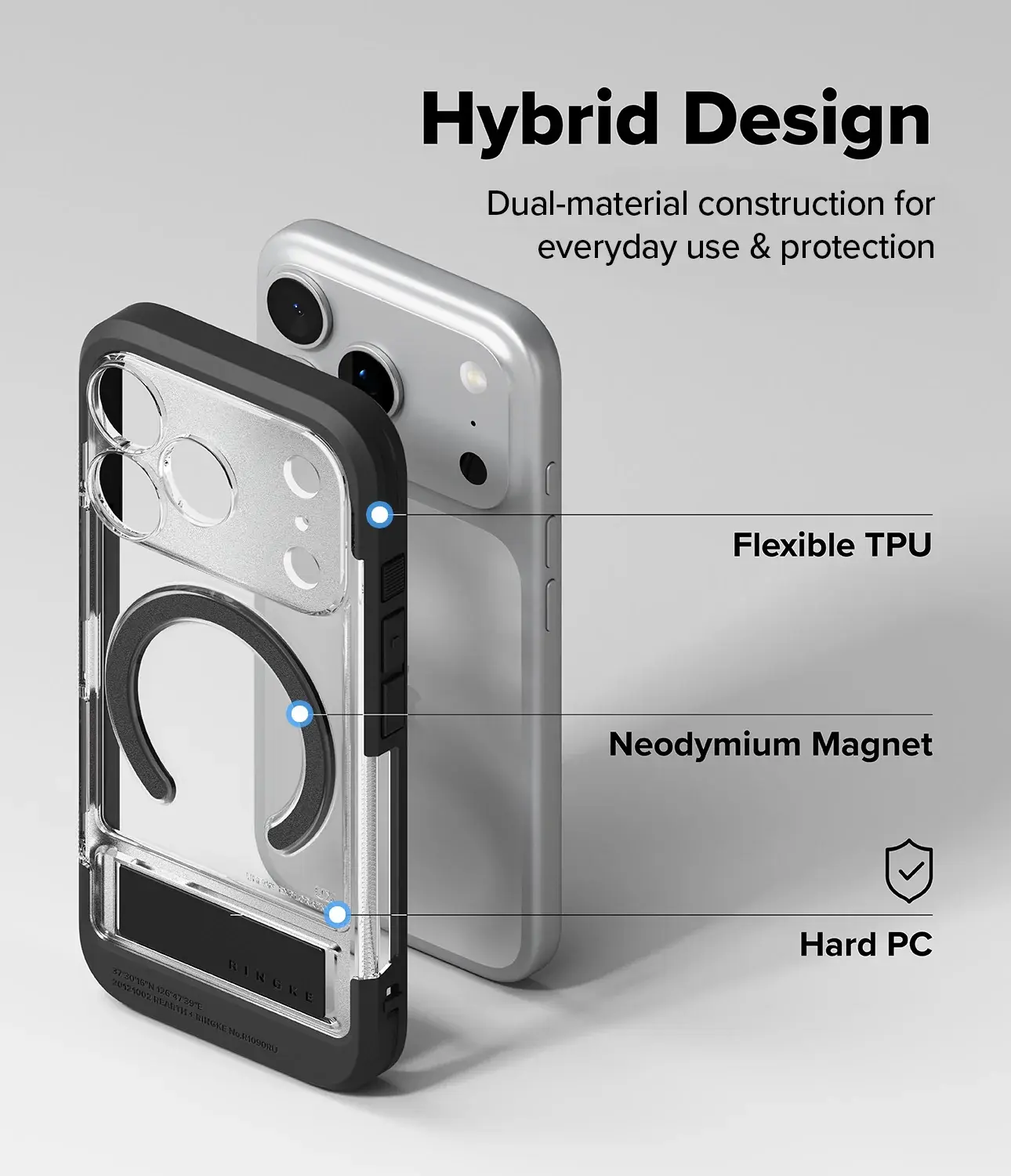 Ringke UX Magnetic iPhone 18 Pro / 17 Pro Hoesje MagSafe Standaard Transparant afbeelding 10