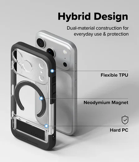 Ringke UX Magnetic iPhone 18 Pro / 17 Pro Hoesje MagSafe Standaard Transparant afbeelding 10