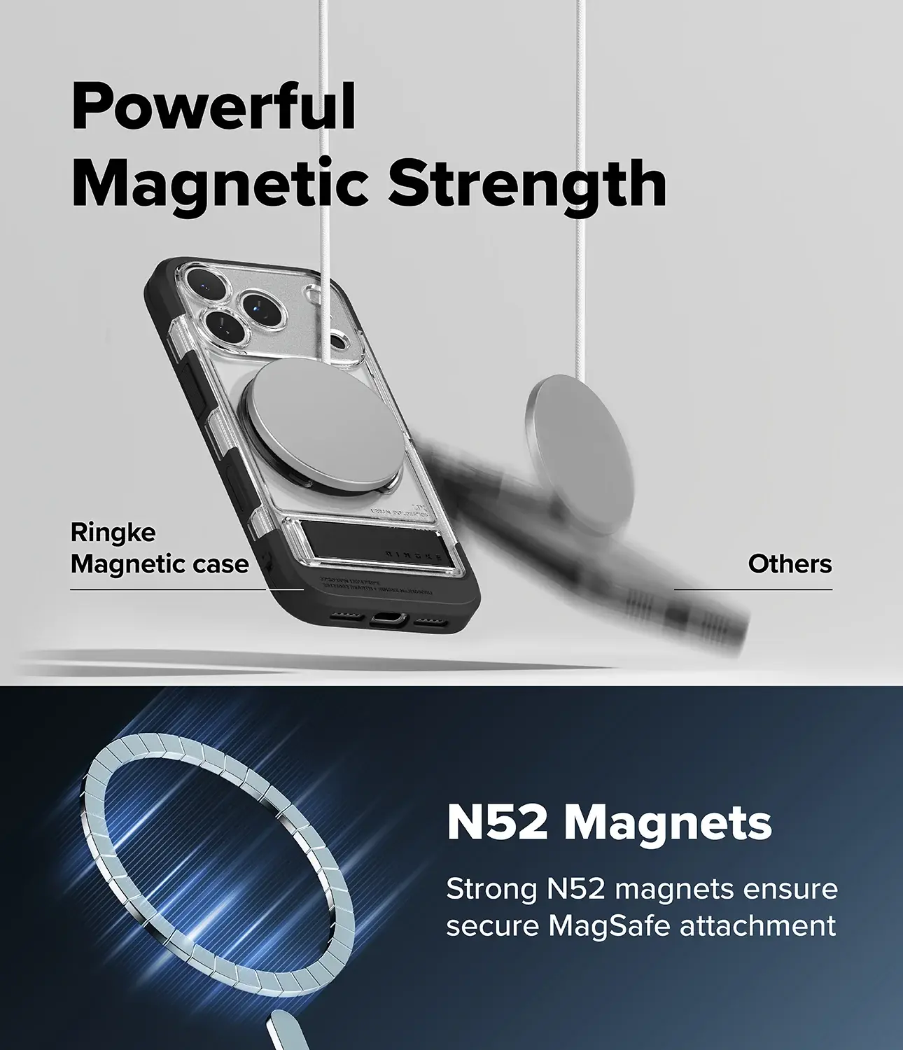 Ringke UX Magnetic iPhone 18 Pro / 17 Pro Hoesje MagSafe Standaard Transparant afbeelding 8