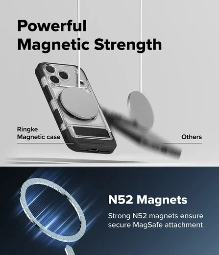 Ringke UX Magnetic iPhone 18 Pro / 17 Pro Hoesje MagSafe Standaard Transparant afbeelding 8