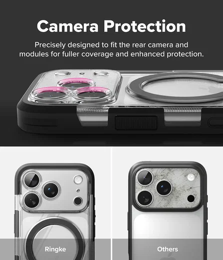 Ringke UX Magnetic iPhone 18 Pro / 17 Pro Hoesje MagSafe Standaard Transparant afbeelding 11
