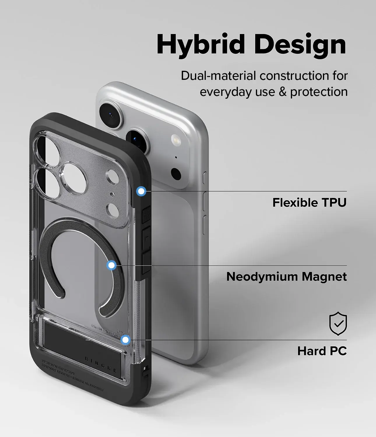 Ringke UX Magnetic iPhone 18 Pro / 17 Pro Hoesje MagSafe Standaard Zwart afbeelding 10