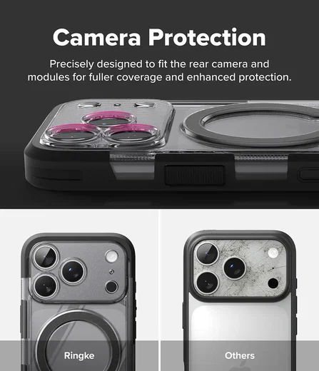 Ringke UX Magnetic iPhone 18 Pro / 17 Pro Hoesje MagSafe Standaard Zwart afbeelding 11
