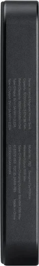 PITAKA Universele MagSafe en Qi2 Powerbank Kevlar 10.000 mAh Zwart afbeelding 7