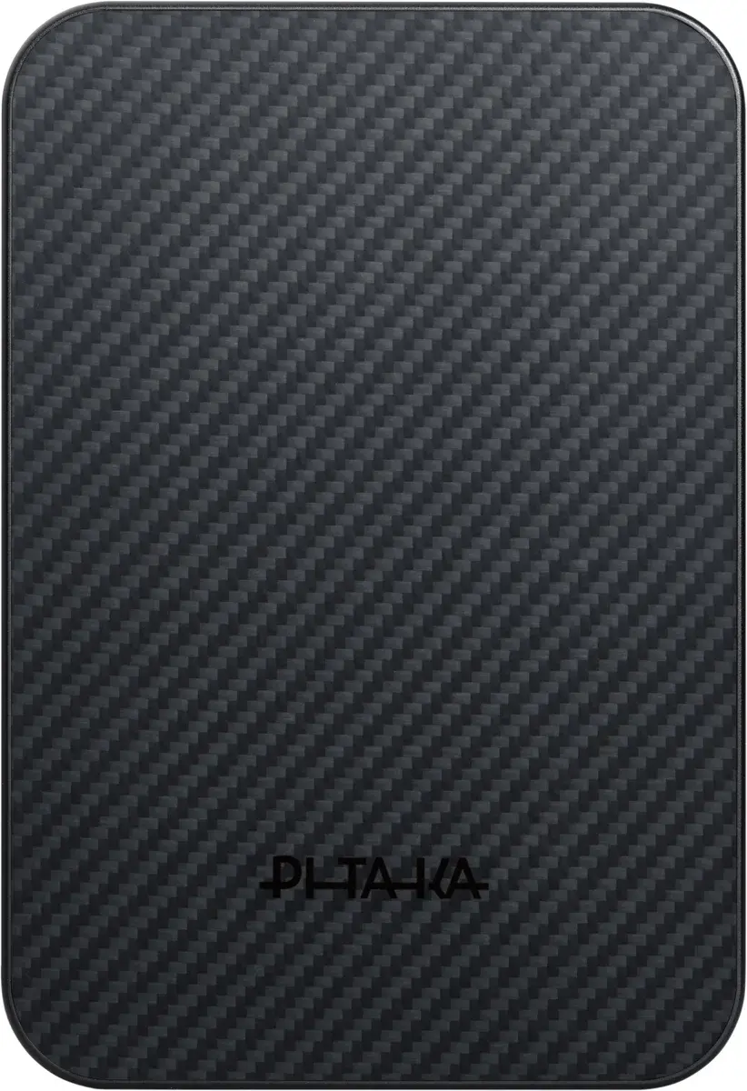 PITAKA Universele MagSafe en Qi2 Powerbank Kevlar 10.000 mAh Zwart afbeelding 1