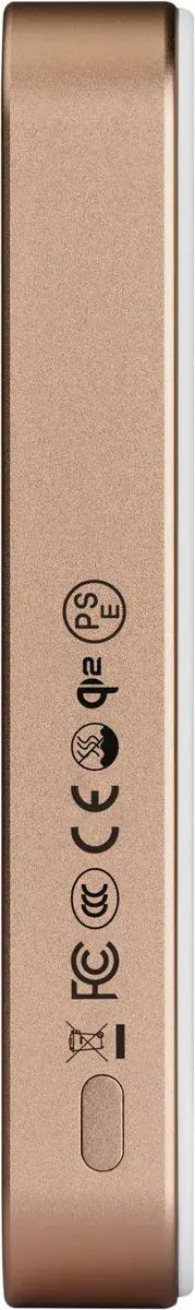 PITAKA Universele MagSafe en Qi2 Powerbank Kevlar 10.000 mAh Goud afbeelding 6