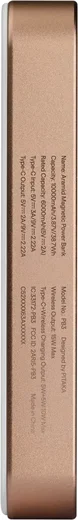 PITAKA Universele MagSafe en Qi2 Powerbank Kevlar 10.000 mAh Goud afbeelding 7
